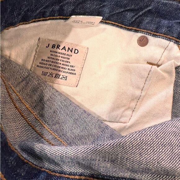 Dark Wash Distressed Slim Straight Jeans Men’s Size 32 J Brand Kane USA - Picture 7 of 8